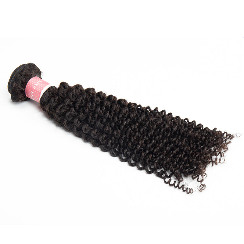 B Top Virgin Hair Kinky Curly Hair Extensions 1 Bundle
