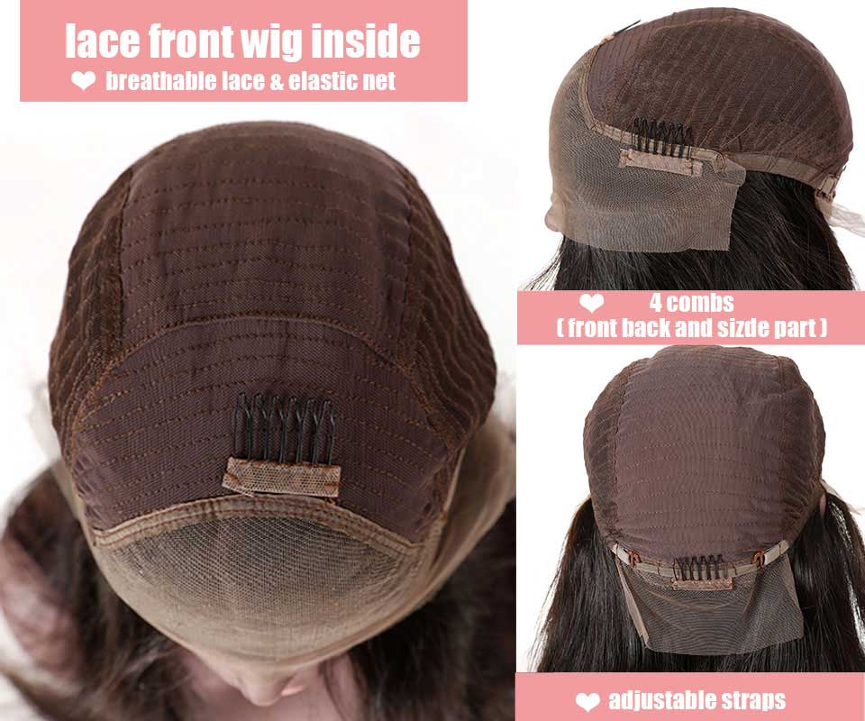 B Top Virgin 13x4 Body Wave Lace Front Transparent Wig 150 Density with Baby Hair