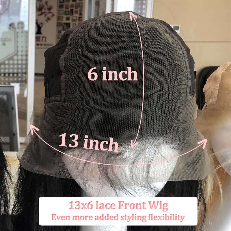 Top Virgin 13x6 Straight Hair Lace Front Wig 150 Density with Baby Hair