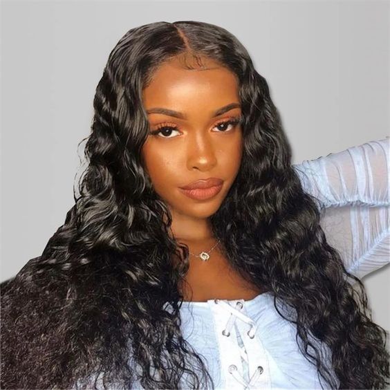 B Top Virgin Deep Wave 4x4/5x5 HD Closure Wig Human Hair Wig 150/180 Density