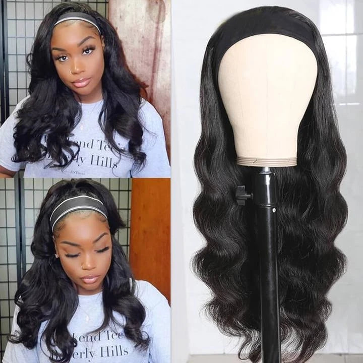 B Top Virgin Body Wave Headband Wig 150 Density