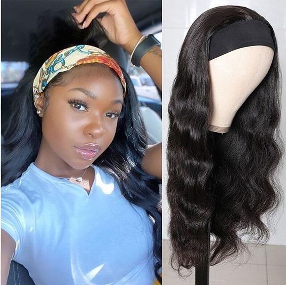 B Top Virgin Body Wave Headband Wig 150 Density