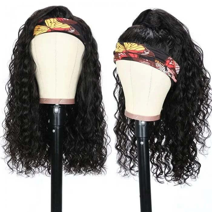 B Top Virgin Italian Curly 13×4 Headband Wig 150 Density