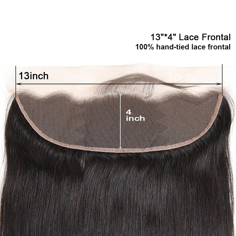 100% Top Virgin Hair Straight Hair 13x4 HD Lace Frontal