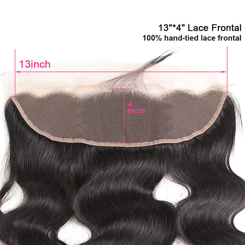 100% Top Virgin Hair Body Wave 13x4 HD Lace Frontal