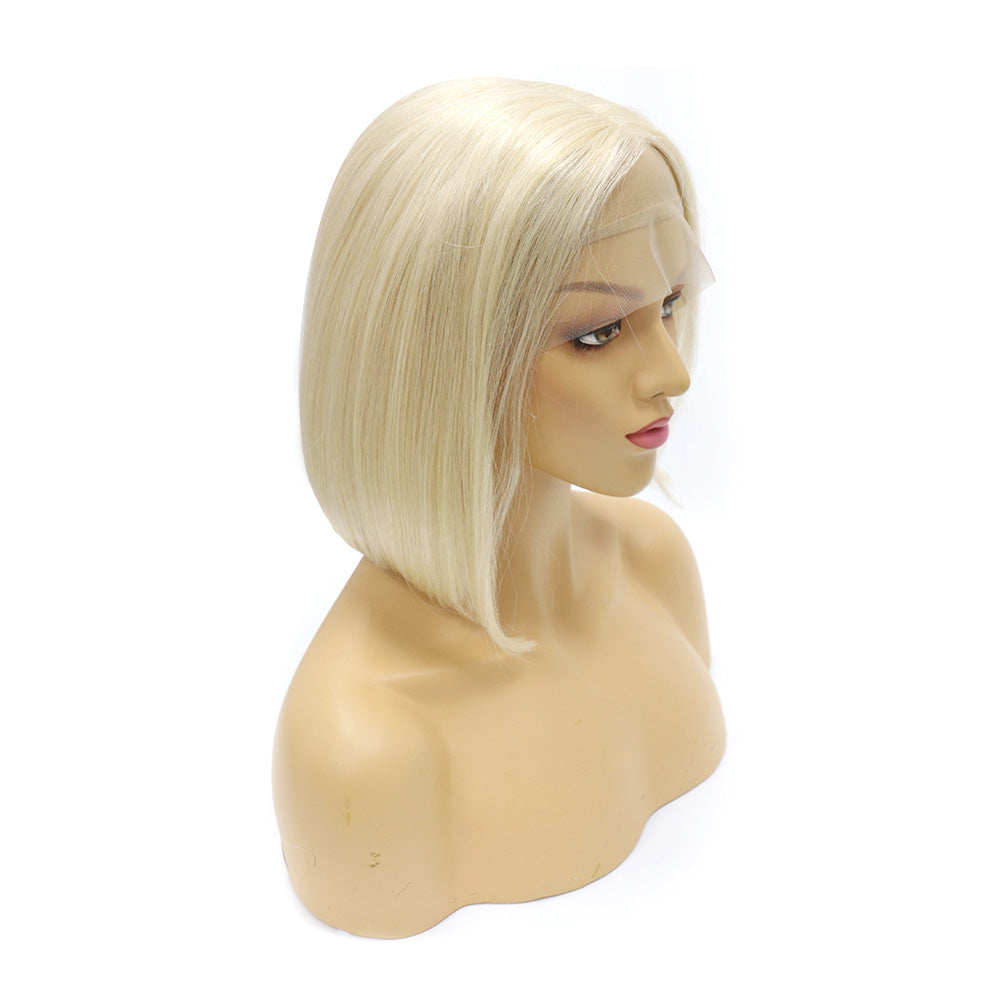 B Top Virgin 613 Blonde 13x4 Straight Hair Lace Front Bob Wig 180 Density with Baby Hair (10"-14" Available)