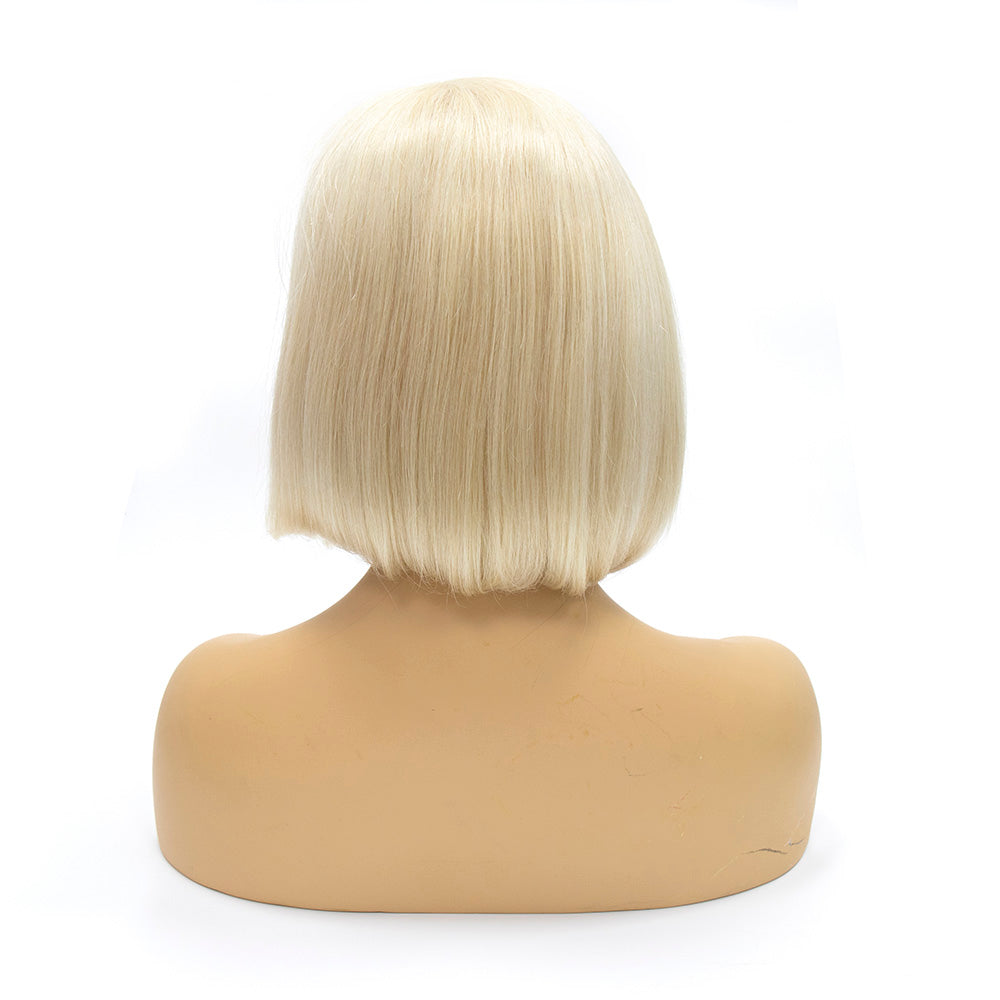 B Top Virgin 613 Blonde 13x4 Straight Hair Lace Front Bob Wig 180 Density with Baby Hair (10"-14" Available)