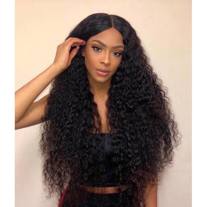 B Top Virgin Deep Wave 13x4 HD Wig Human Hair Wig 150/180 Density