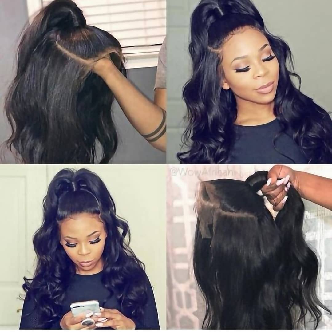 B Top Virgin Body Wave 3 Bundles with 13x4 HD Lace Frontal