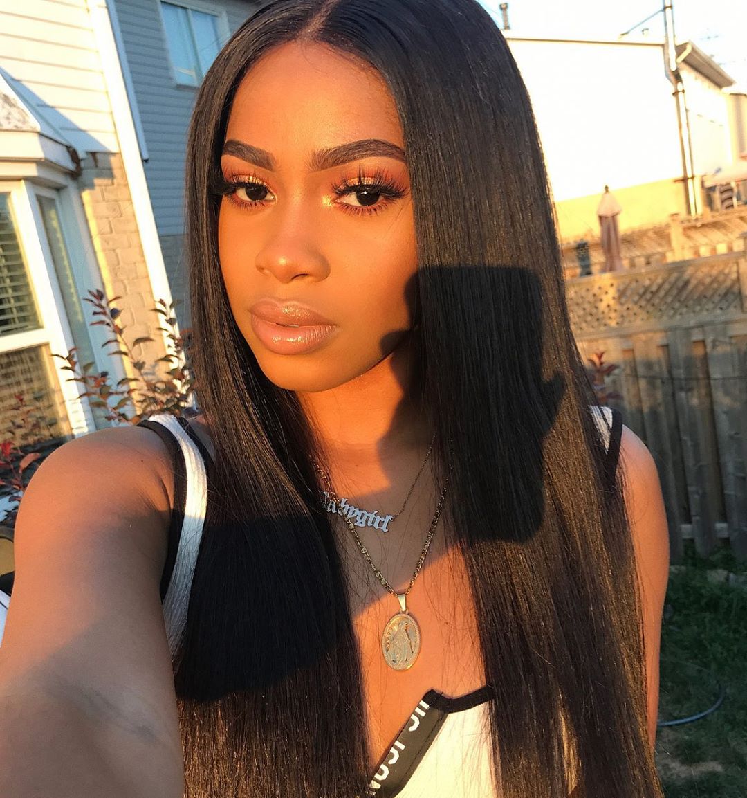 B Top Virgin Straight Hair 3 Bundles with 4x4 HD Lace Closure