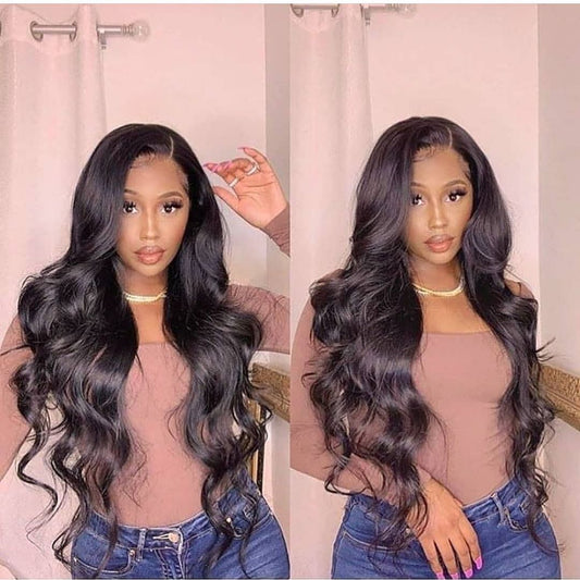 Top Virgin 13x6 Body Wave Lace Front Wig 150 Density with Baby Hair