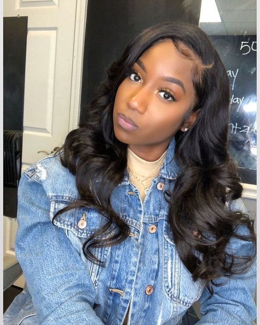 B Top Virgin Body Wave 13×4 Full Lace Wig 150 Density with Baby