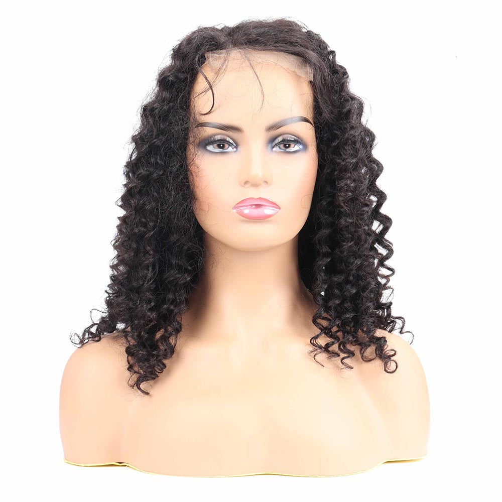 B Top Virgin Deep Wave 4x4/5x5 HD Closure Wig Human Hair Wig 150/180 Density