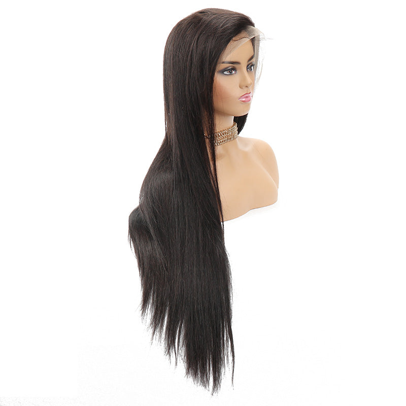 B Top Virgin Silky Straight 13x4 HD Wig Human Hair Wig 150/180 Density