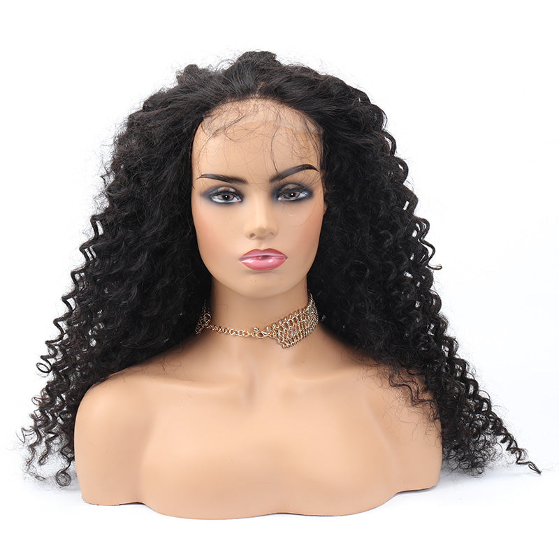 B Top Virgin Deep Wave 13x4 HD Wig Human Hair Wig 150/180 Density