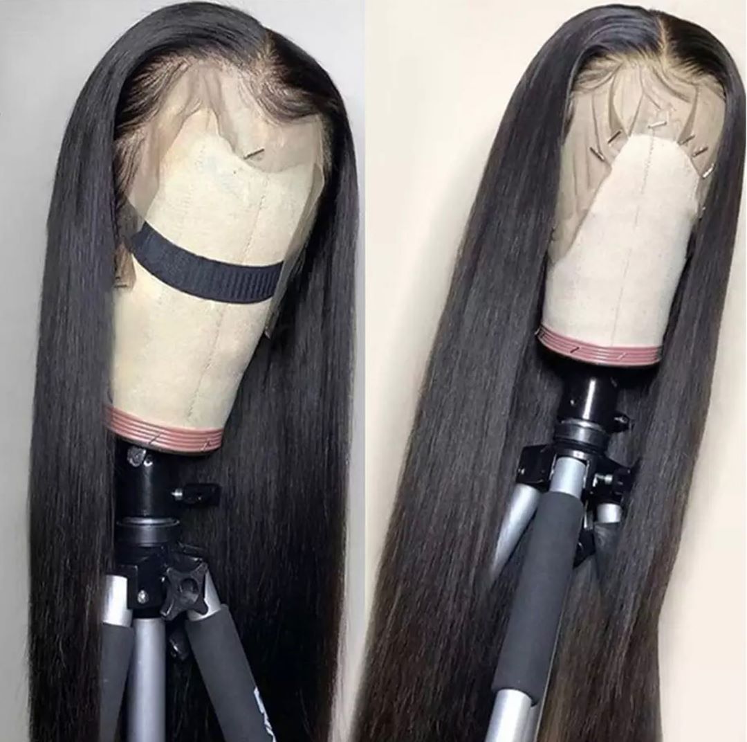 B Top Virgin Silky Straight 13x4 HD Wig Human Hair Wig 150/180 Density