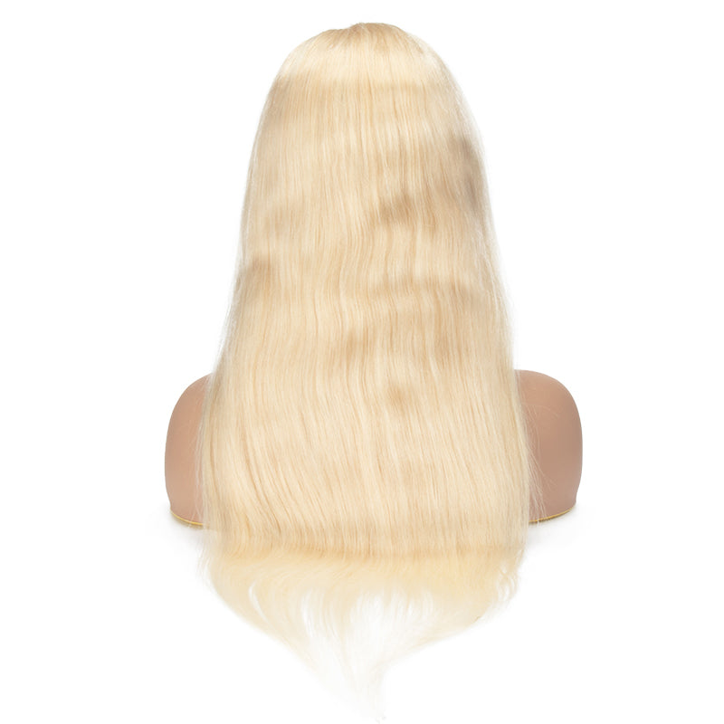 B Top Virgin 613 Blonde 13x6 Straight Hair Lace Front Wig 180 Density with Baby Hair