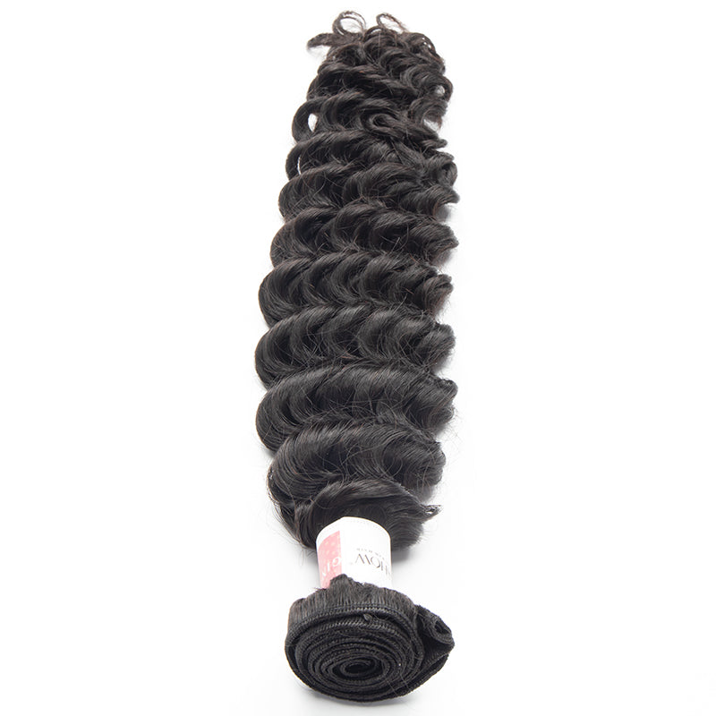 100% Top Virgin Hair Deep Wave Hair Extensions Bundle