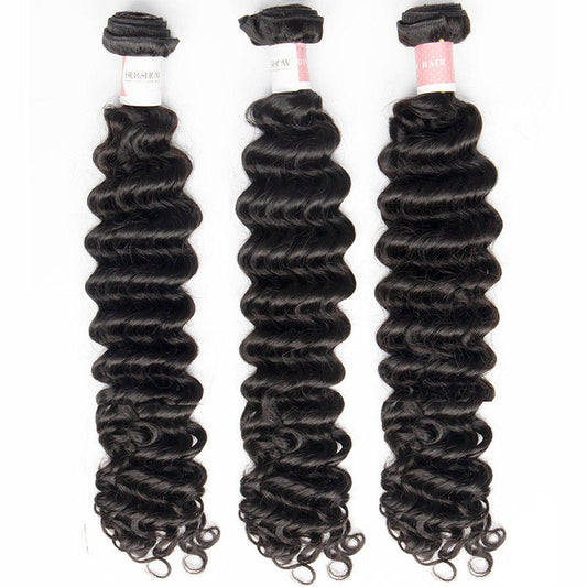 NF001 Top Virgin Hair Deep Wave Hair Extensions 1 Bundles