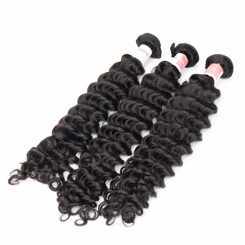 NF001 Top Virgin Hair Deep Wave Hair Extensions 1 Bundles