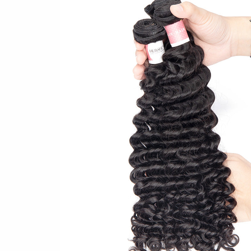 NF001 Top Virgin Hair Deep Wave Hair Extensions 1 Bundles