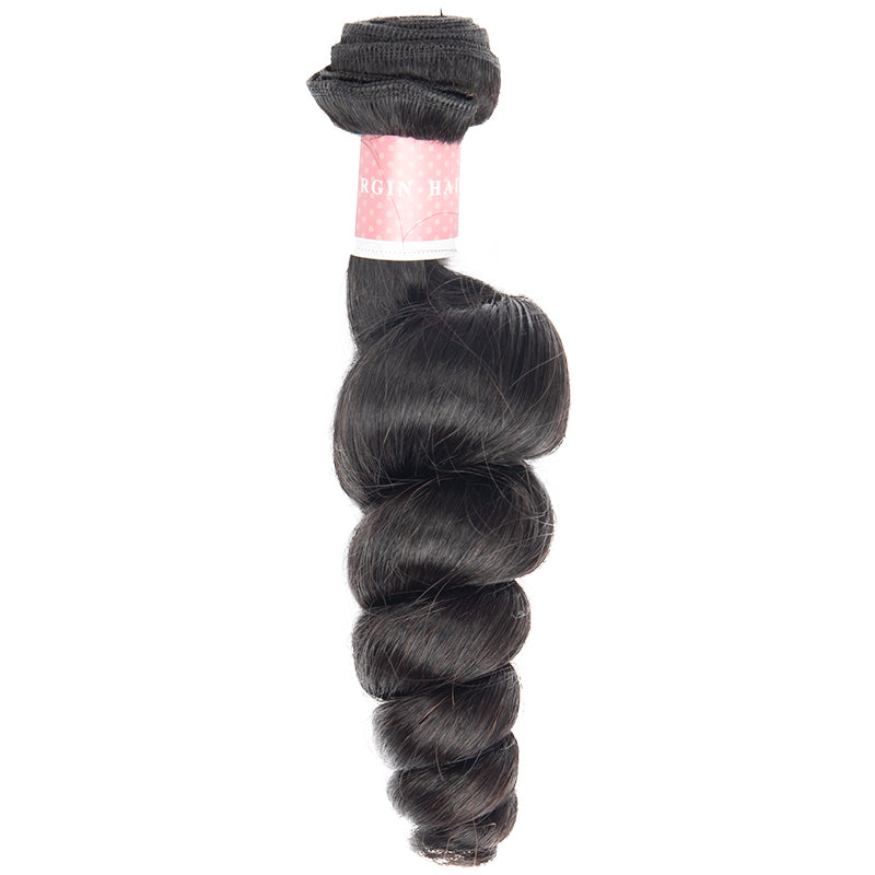 B Top Virgin Hair Loose Wave Hair Extensions 1 Bundle