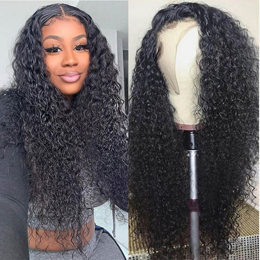 Top Virgin 13x6 Italian Curly Lace Front Wig 150 Density with Baby Hair