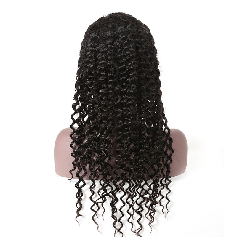 Top Virgin 13x6 Deep Wave Lace Front Wig 150 Density with Baby Hair
